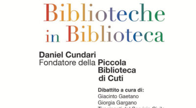 Daniel Cundari presenta la Piccola Biblioteca di Cuti. Rassegna “Biblioteche in Biblioteca”.